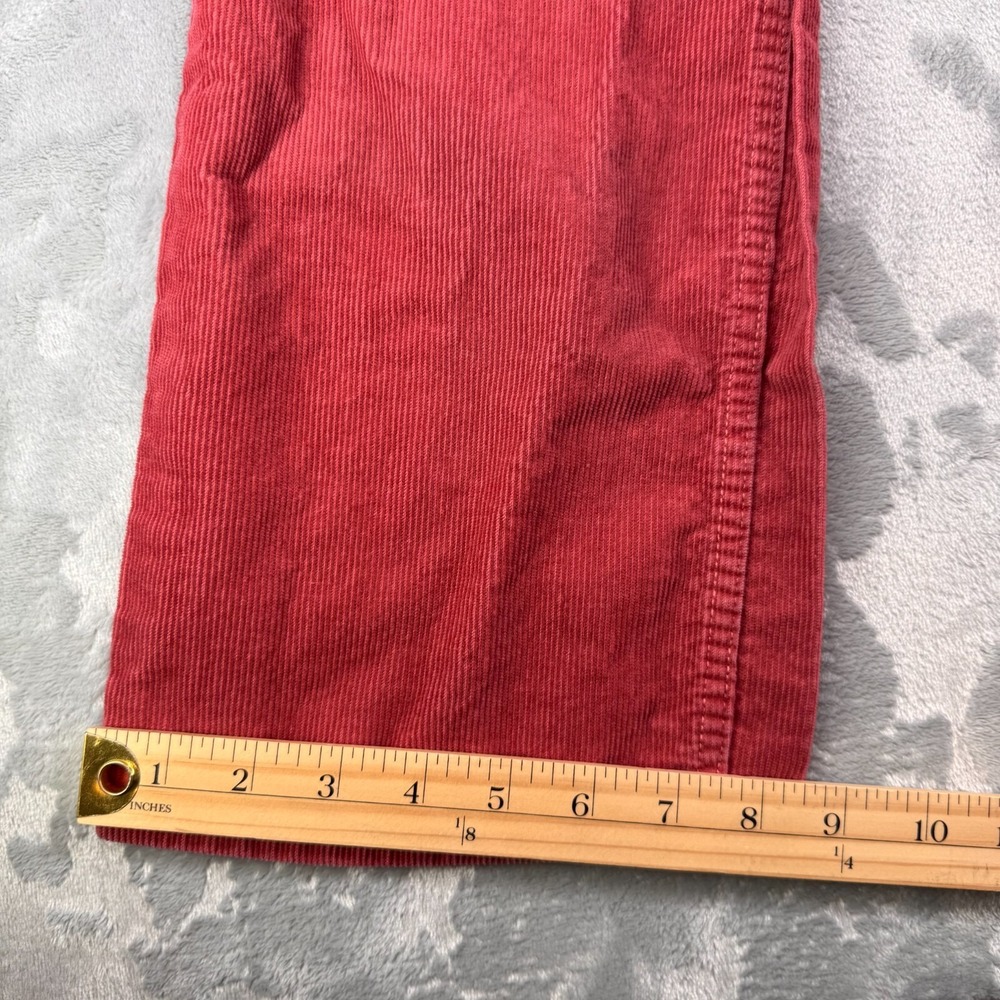 Polo Ralph Lauren Straight Pants Men's 33x32 Red Corduroy 100% Cotton - Picture 7 of 16